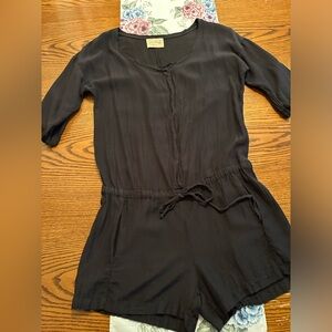 Lily Aldridge For Velvet Black Romper